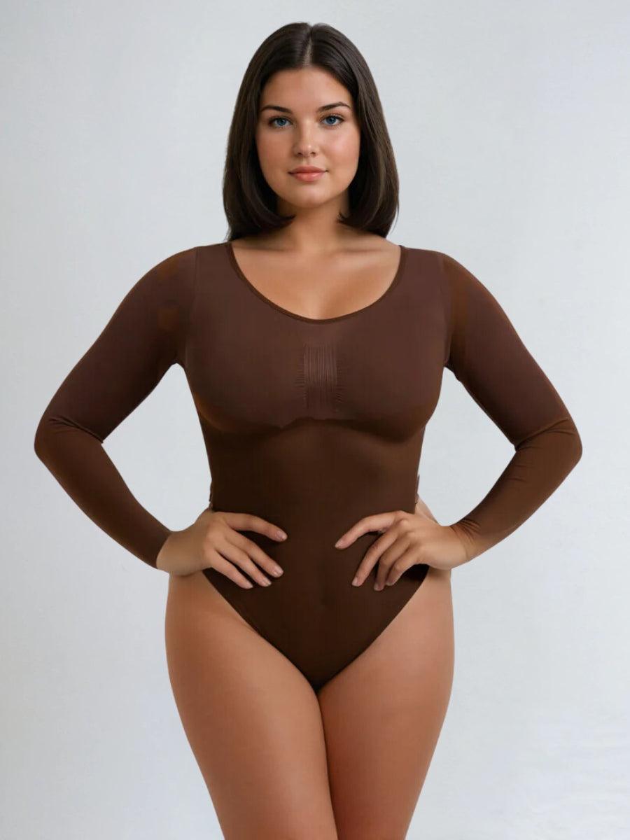 Shapewear Longsleeve Bodysuit with Briefs