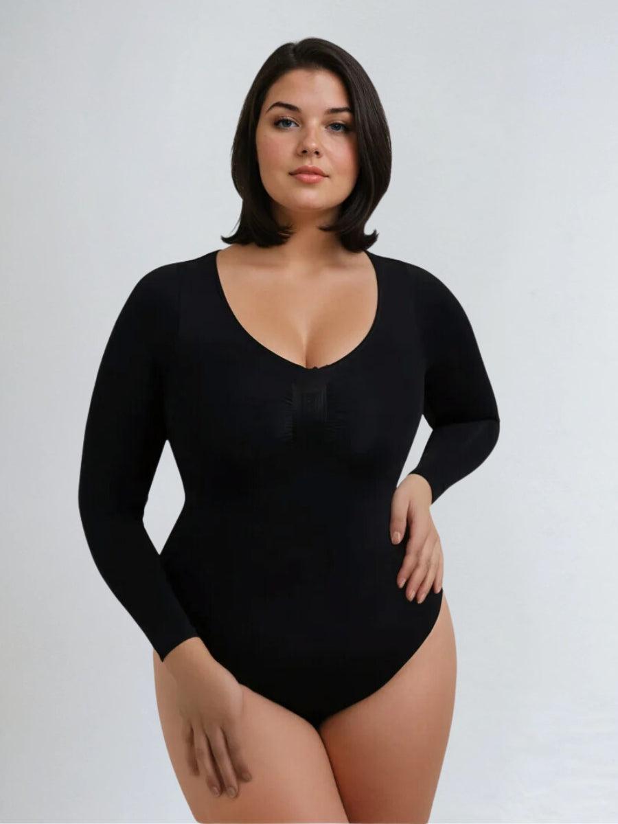 Shapewear Longsleeve Bodysuit with Thong