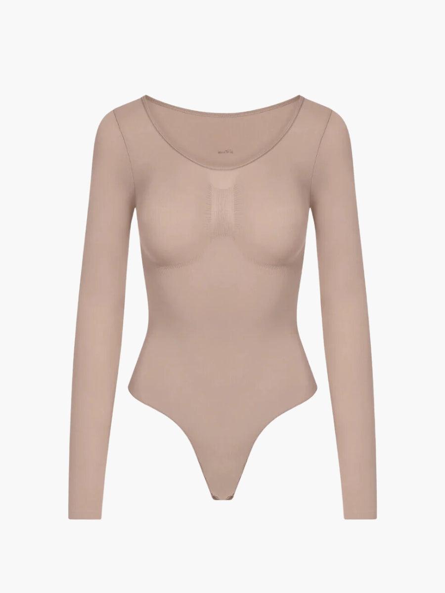 Shapewear Longsleeve Bodysuit with Thong