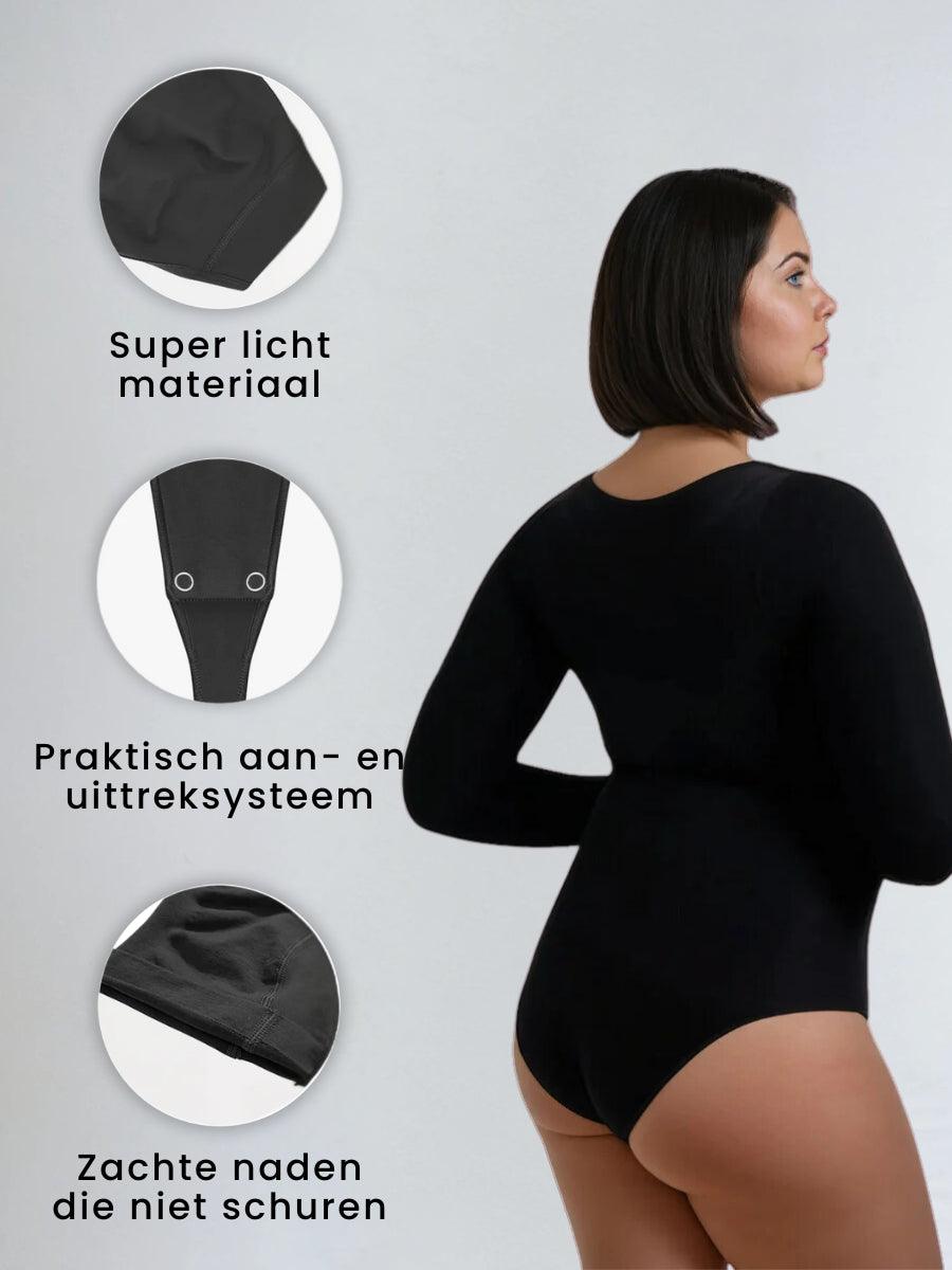 Shapewear Longsleeve Bodysuit with Briefs